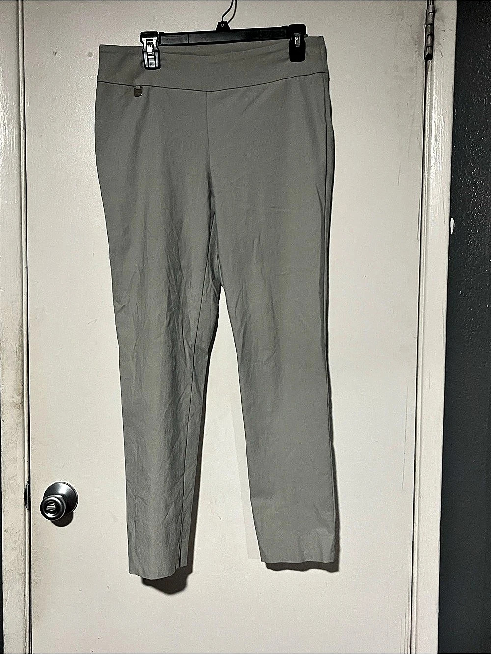 Peck & Peck Straight Leg Pants in Gray Size 10